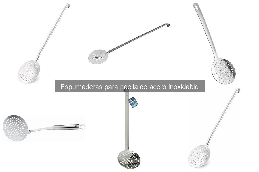 Ofertas y precios de espumaderas para paella de acero inoxidable