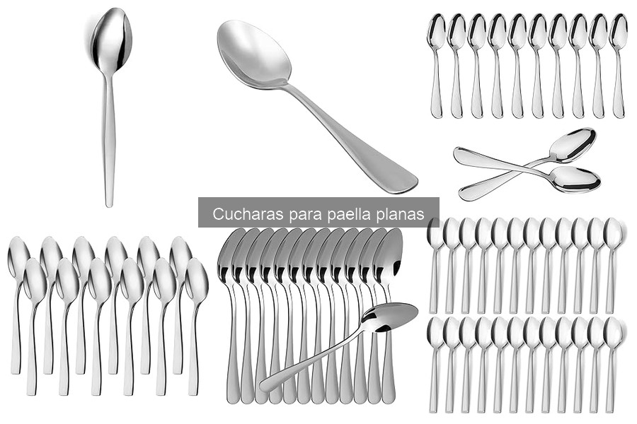 Opiniones sobre cucharas para paella planas de acero inoxidable