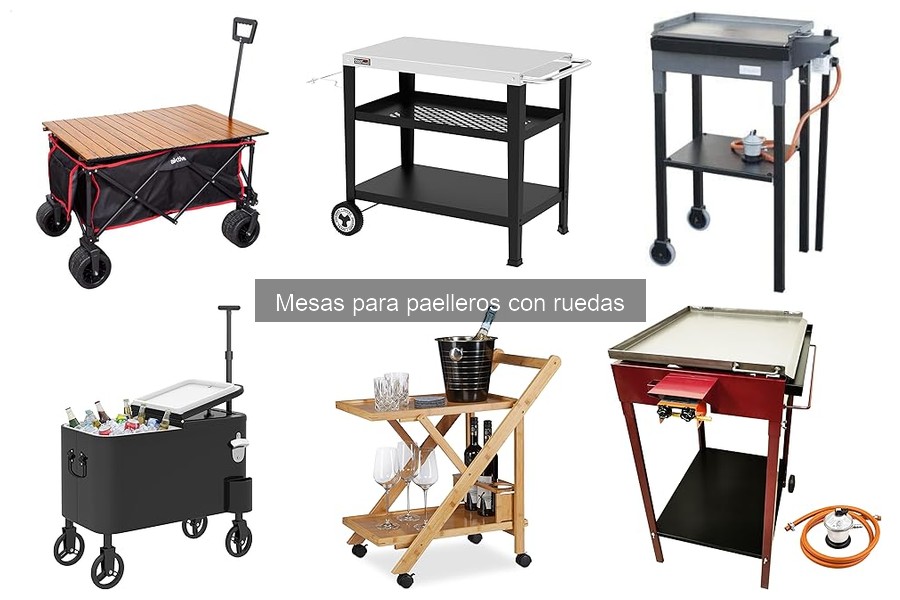 Opiniones sobre mesas para paelleros con ruedas