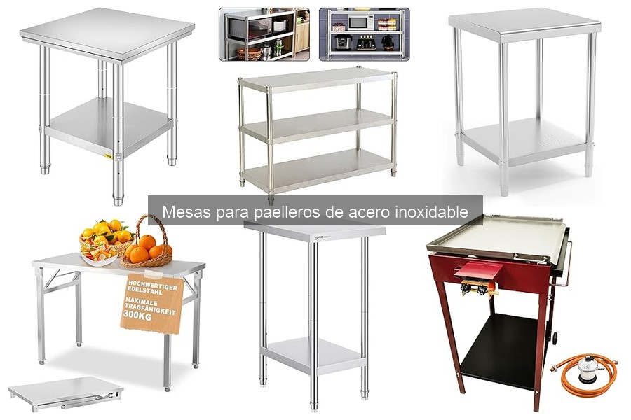 Opiniones sobre mesas para paelleros de acero inoxidable