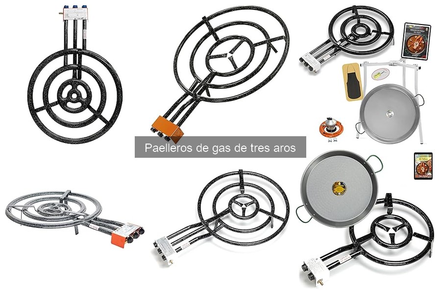 Opiniones sobre paelleros de gas de tres aros