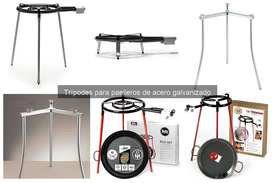 Opiniones sobre trípodes para paelleros de acero galvanizado