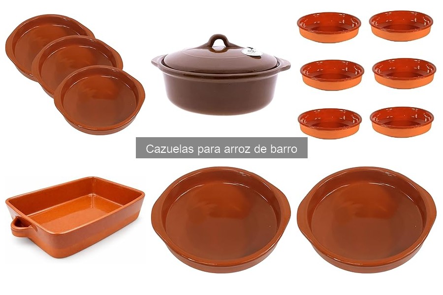 Precios de cazuelas de barro para arroz en varias tiendas