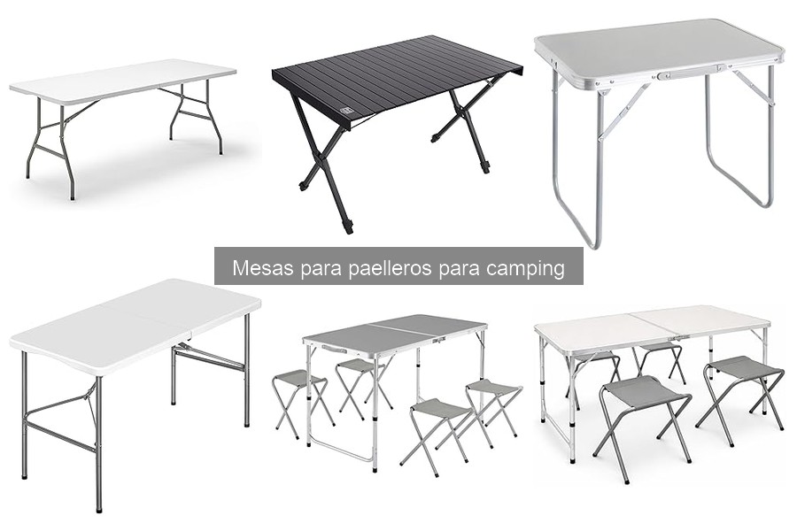 Precios de mesas para paelleros en camping y dónde comprarlas