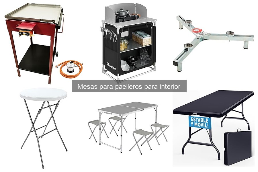 Precios de mesas para paelleros en tiendas online