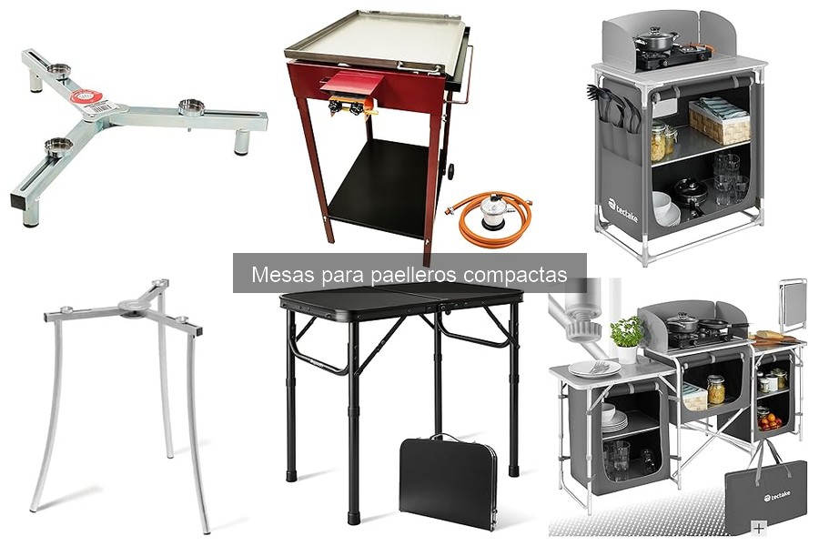 Precios promedio de mesas para paelleros compactas