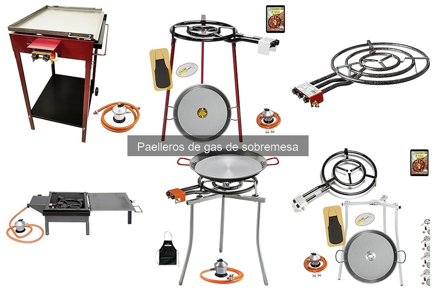 Precios promedio de paelleros de gas de sobremesa