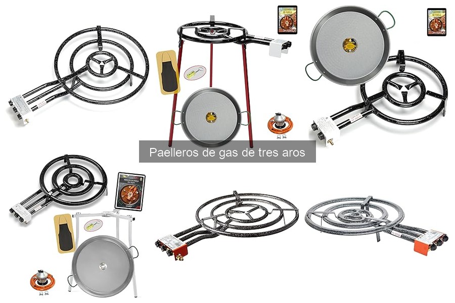 Precios promedio de paelleros de gas de tres aros