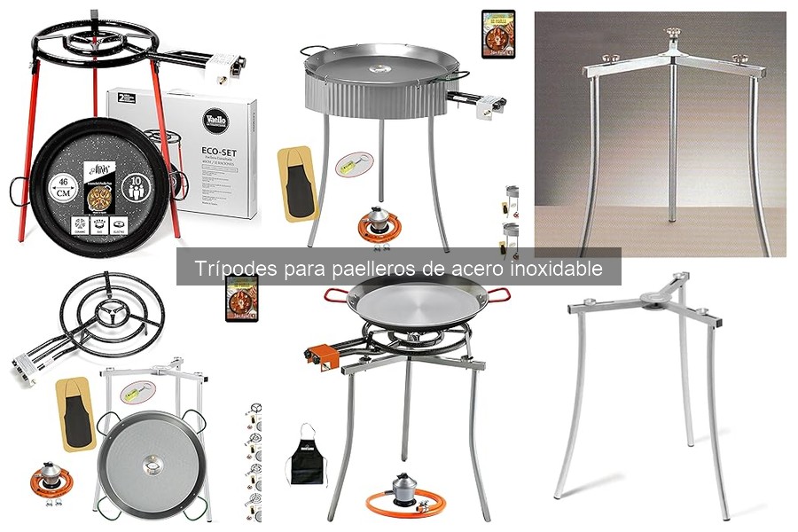Precios promedio de trípodes para paelleros de acero inoxidable
