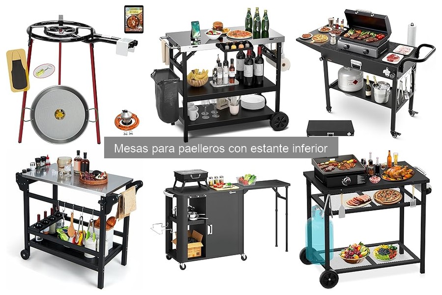 Problemas comunes de mesas para paelleros con estante inferior