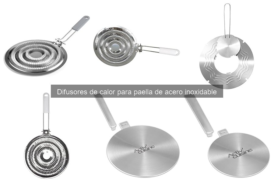 ¿Qué es un difusor de calor para paella de acero inoxidable?