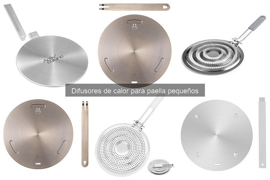 ¿Qué es un difusor de calor para paella pequeño?