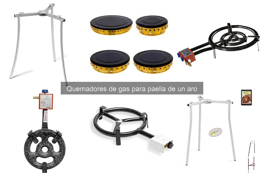 ¿Qué es un quemador de gas para paella de un aro?