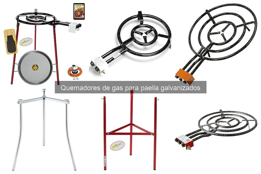 ¿Qué es un quemador de gas para paella galvanizado?