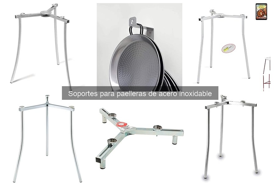 ¿Qué es un soporte para paelleras de acero inoxidable?