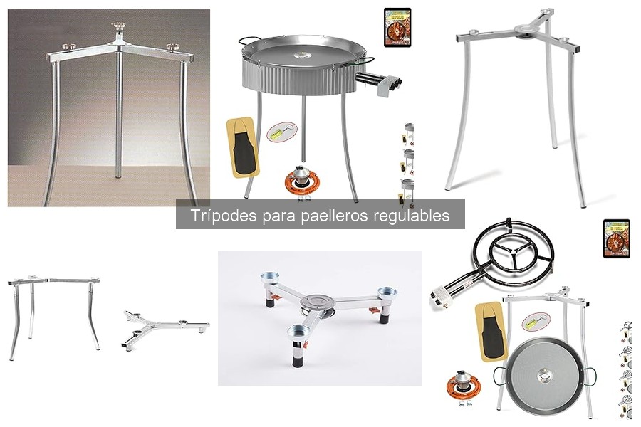 ¿Qué es un trípode regulable para paelleros?