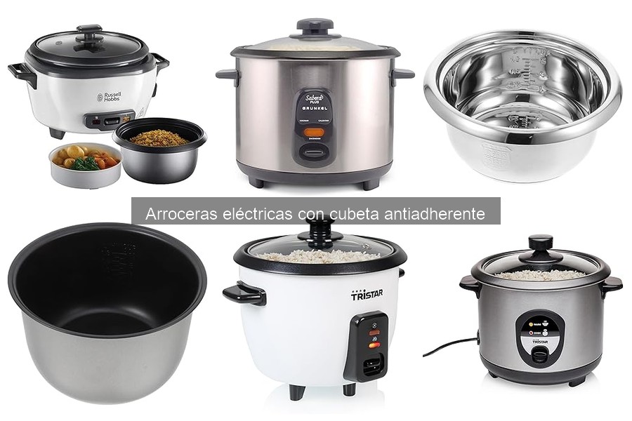 ¿Qué es una arrocera eléctrica con cubeta antiadherente?