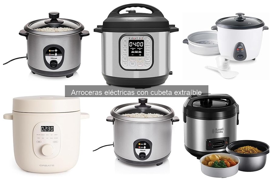 ¿Qué es una arrocera eléctrica con cubeta extraíble?