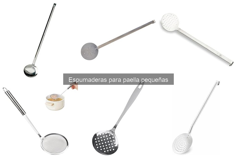¿Qué es una espumadera pequeña para paella?