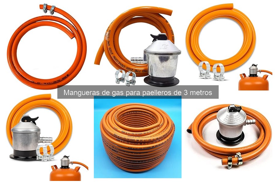 ¿Qué es una manguera de gas para paelleros de 3 metros?