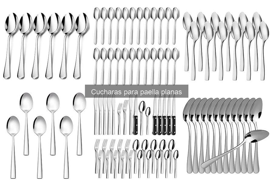 ¿Qué son las cucharas para paella planas? Características y Usos