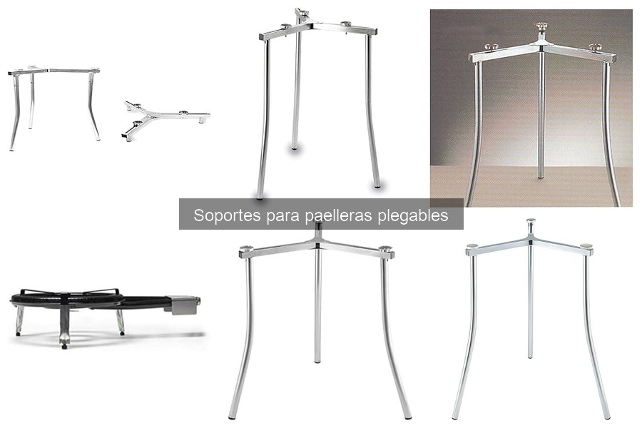 ¿Qué son los soportes para paelleras plegables?