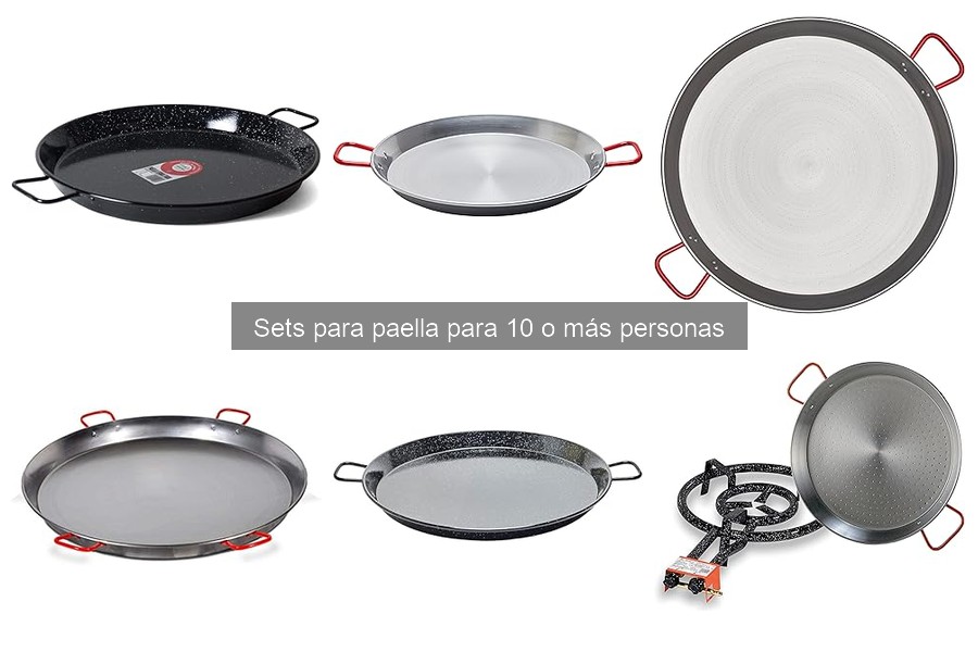 ¿Qué tamaño de set para paella elegir para 10 o más personas?