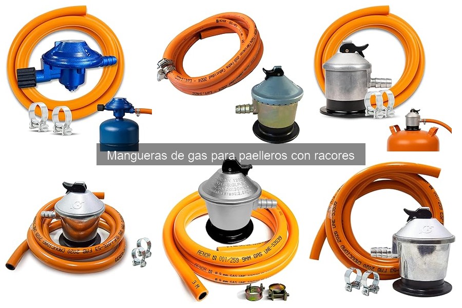 Racores compatibles con mangueras de gas para paelleros