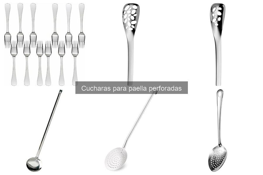 Recetas deliciosas con cucharas para paella perforadas