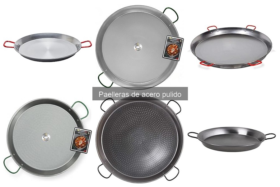 Recetas deliciosas con paelleras de acero pulido