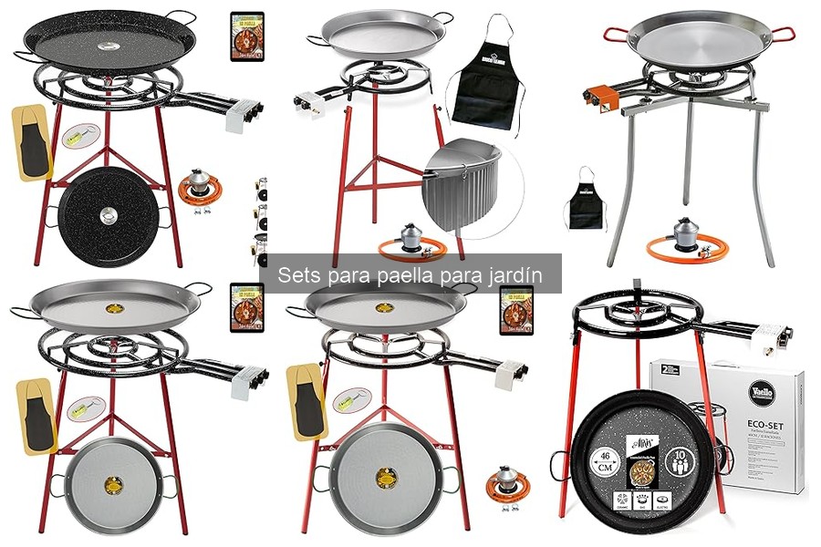 Recetas deliciosas con sets para paella en tu jardín