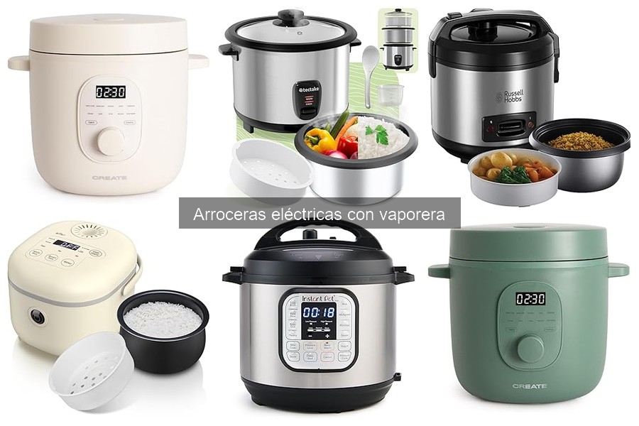 Recetas fáciles para arrocera eléctrica con vaporera