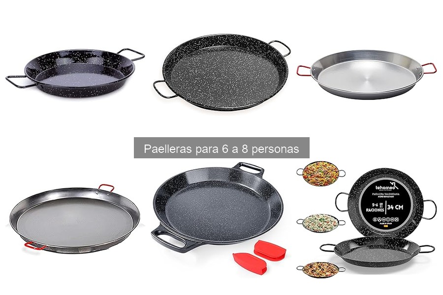 Recetas fáciles para paelleras de 6 a 8 personas