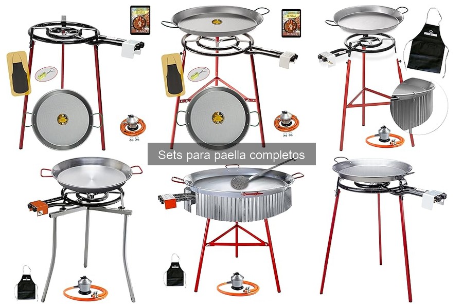 Recomienda sets de paella según el tamaño ideal