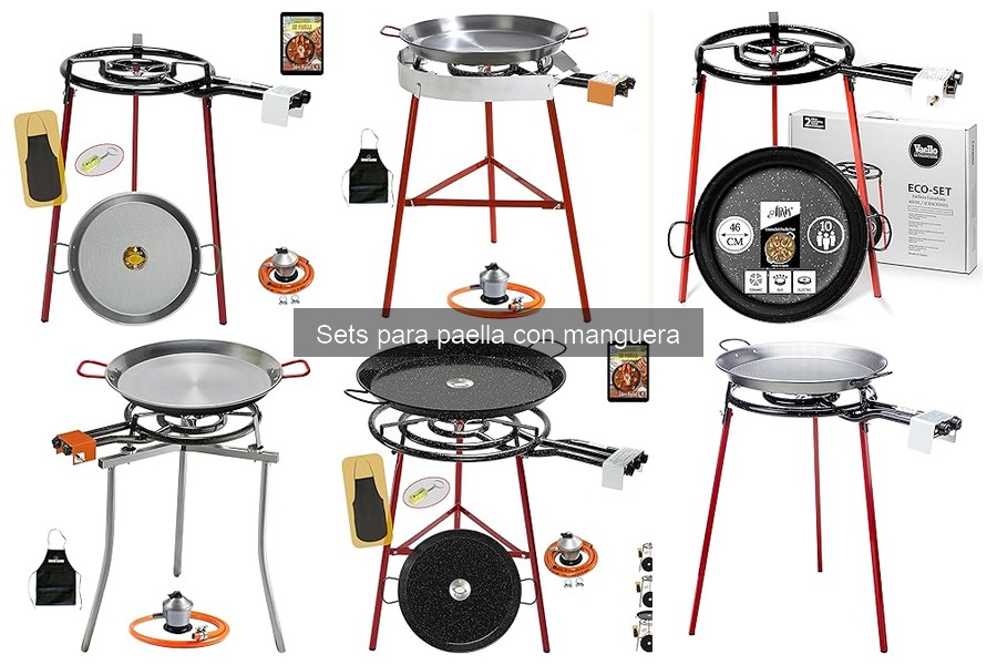 Requisitos para usar un set de paella con manguera