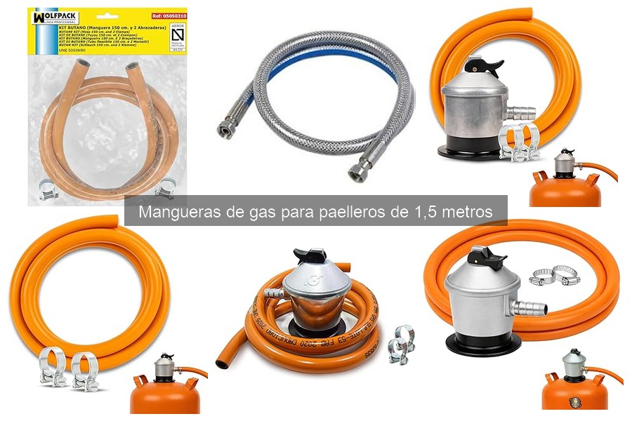Riesgos de usar mangueras de gas no homologadas para paelleros