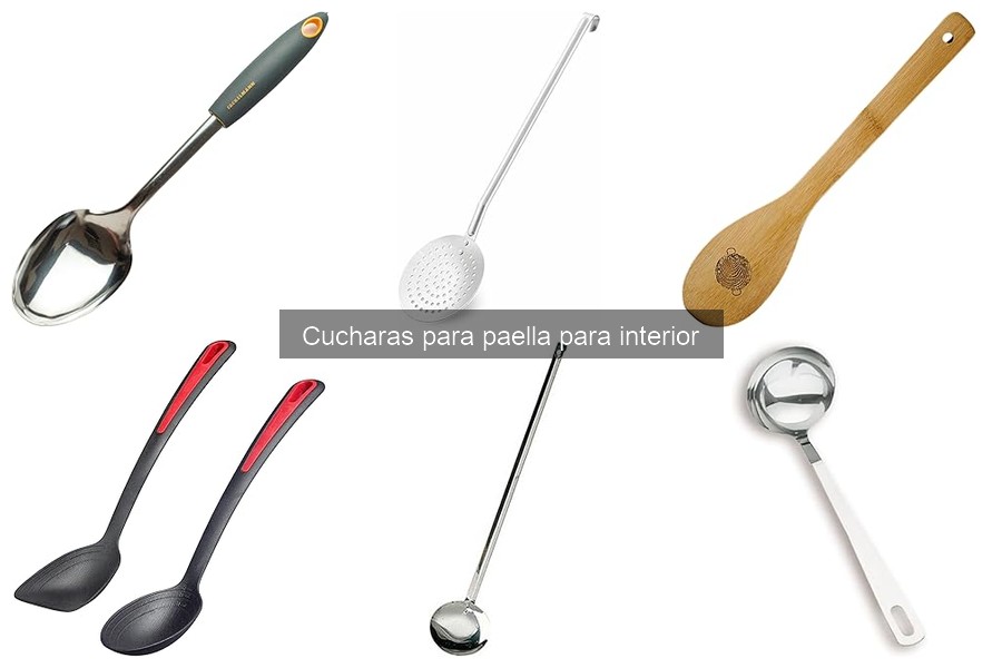 Tamaños y características de cucharas para paella según receta