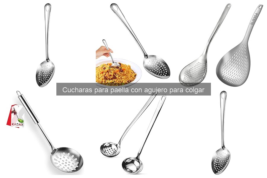 Testimonios sobre cucharas para paella con agujero