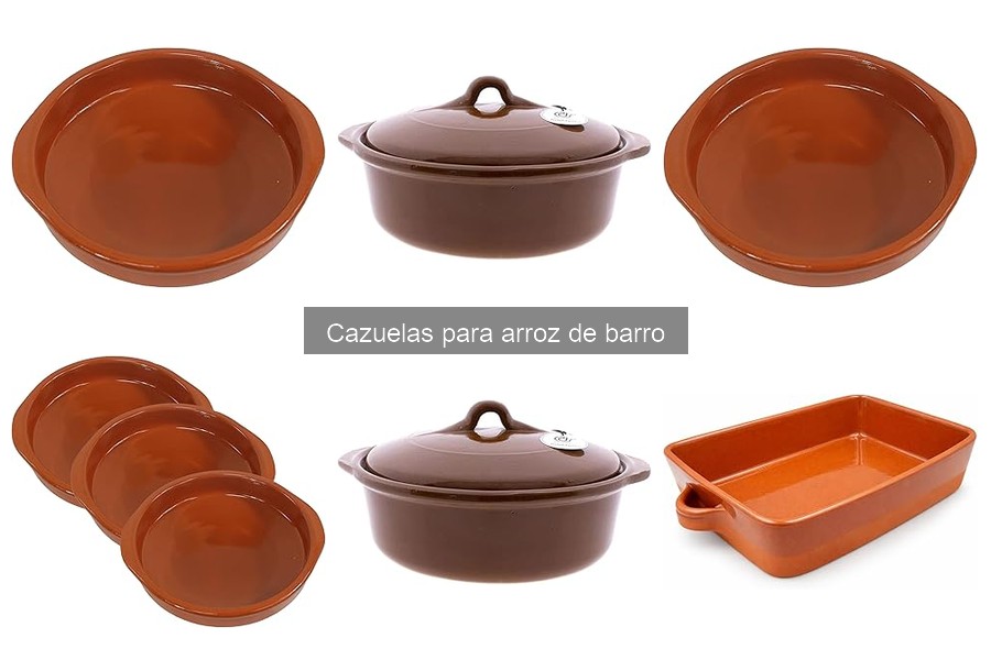 Tipos de cazuelas de barro para arroz: características y usos