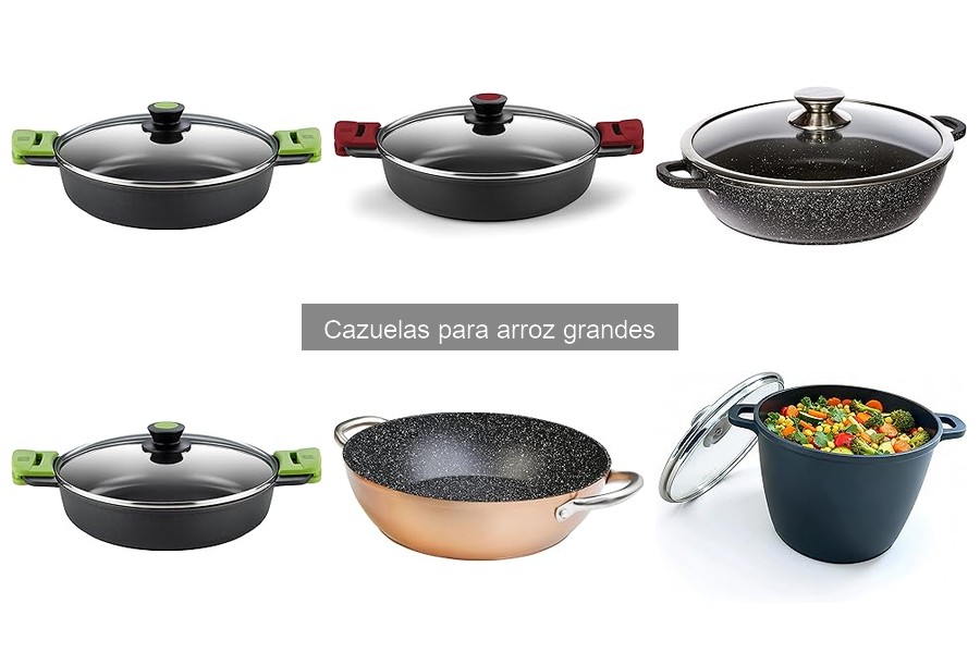Tipos de cazuelas grandes para arroz: ¡Guía completa!
