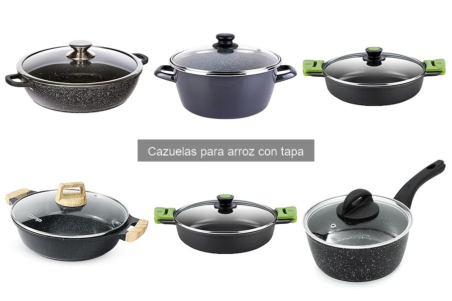 Tipos de cazuelas para arroz con tapa: Guía completa