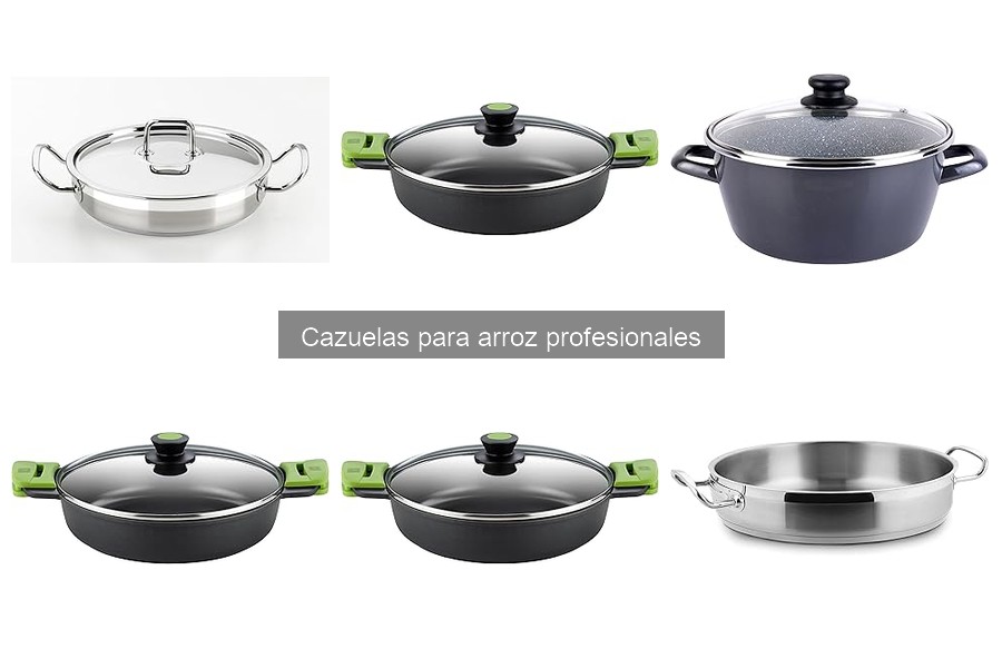 Tipos de cazuelas para arroz: materiales y usos en cocina