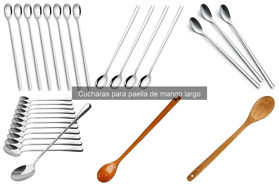 ** Tipos de cucharas para paella de mango largo: guía completa