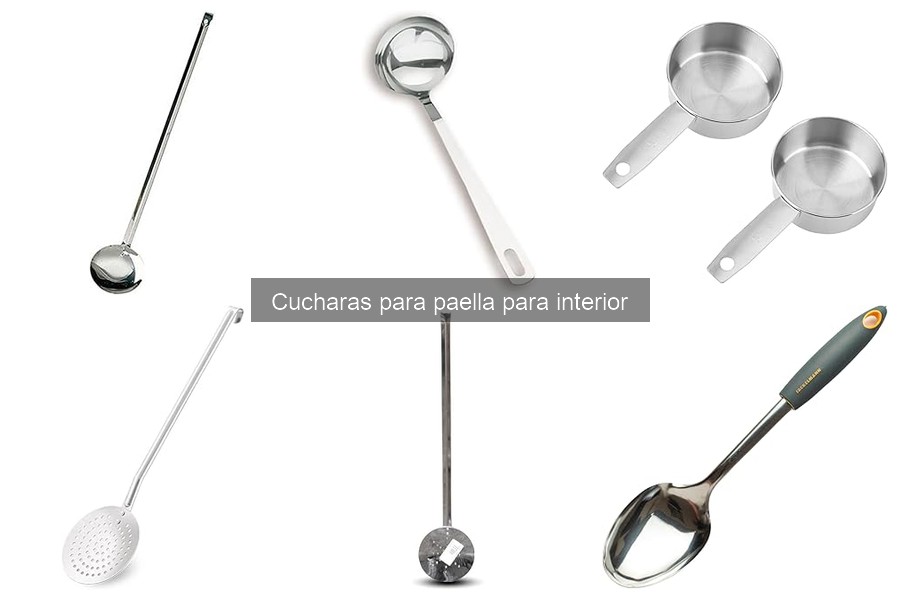 Tipos de cucharas para paella: materiales y formas explicados