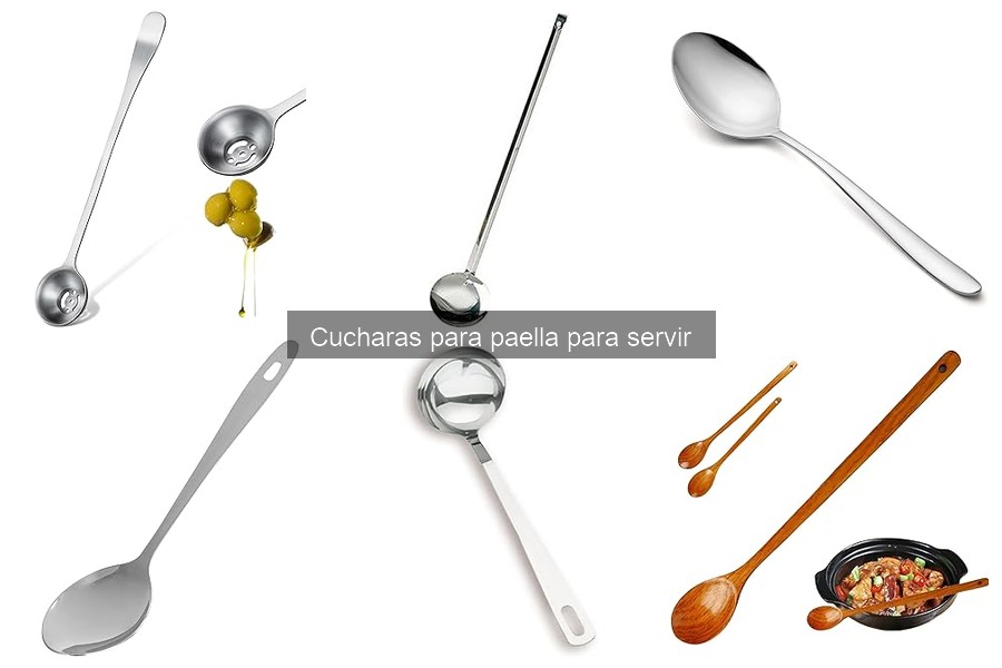 Tipos de cucharas para paella: materiales y formas