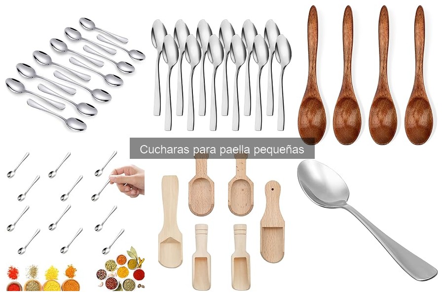 Tipos de cucharas para paella pequeñas: guía de materiales y usos