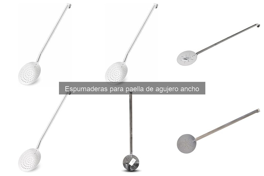 Tipos de espumaderas para paella: comparativa y usos