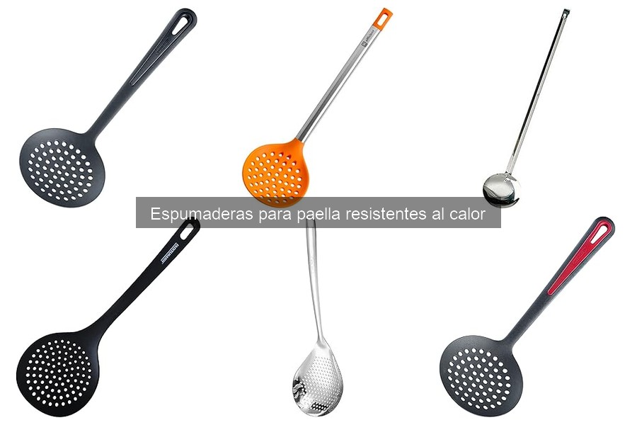 Tipos de espumaderas para paella: guía y recomendaciones