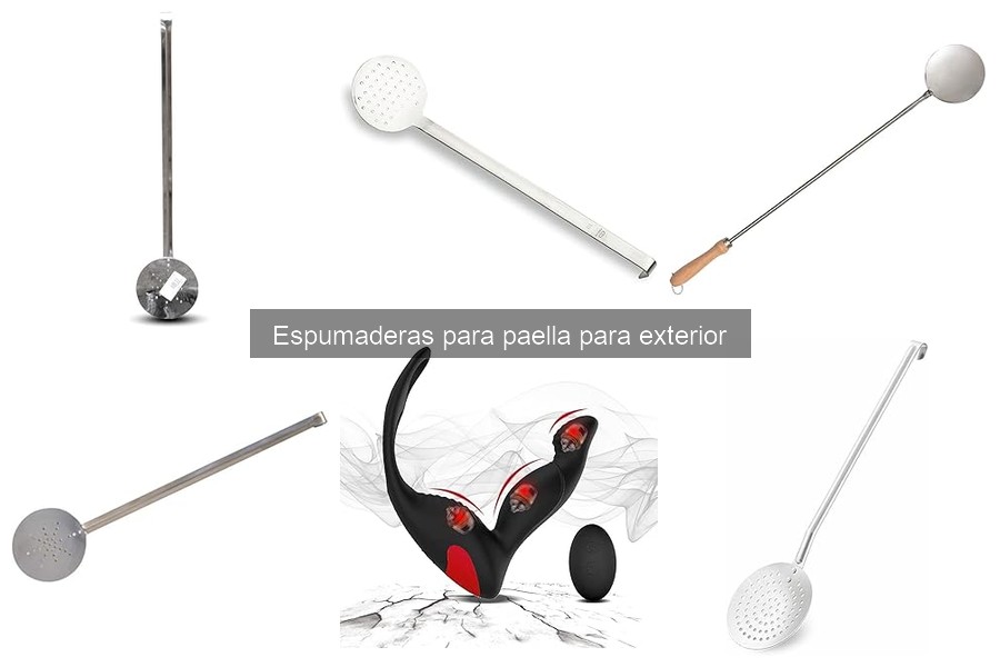 ** Tipos de espumaderas para paella: materiales y tamaños