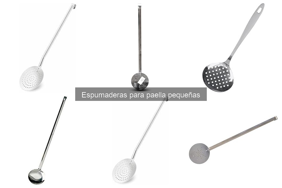 Tipos de espumaderas para paella pequeñas: ¡Encuentra la tuya!